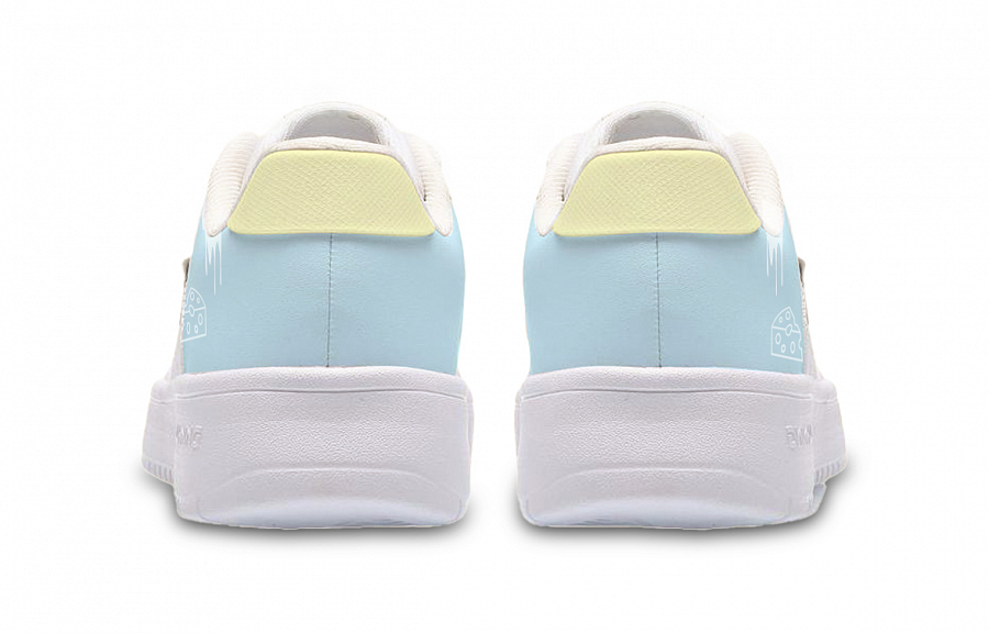 LiNing Pontoon Boats Abrasion Resistant Shock Absorbers Low Top Skateboard Shoes Women's White Blue Yellow купить в интернет-магазине Yoocart с быстрой доставкой по России.