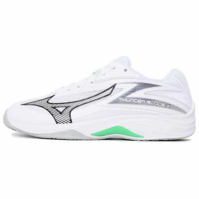 Mizuno THUNDER BLADE Z Cushioning, Wear Resistant Volleyball Shoes Unisex White Black