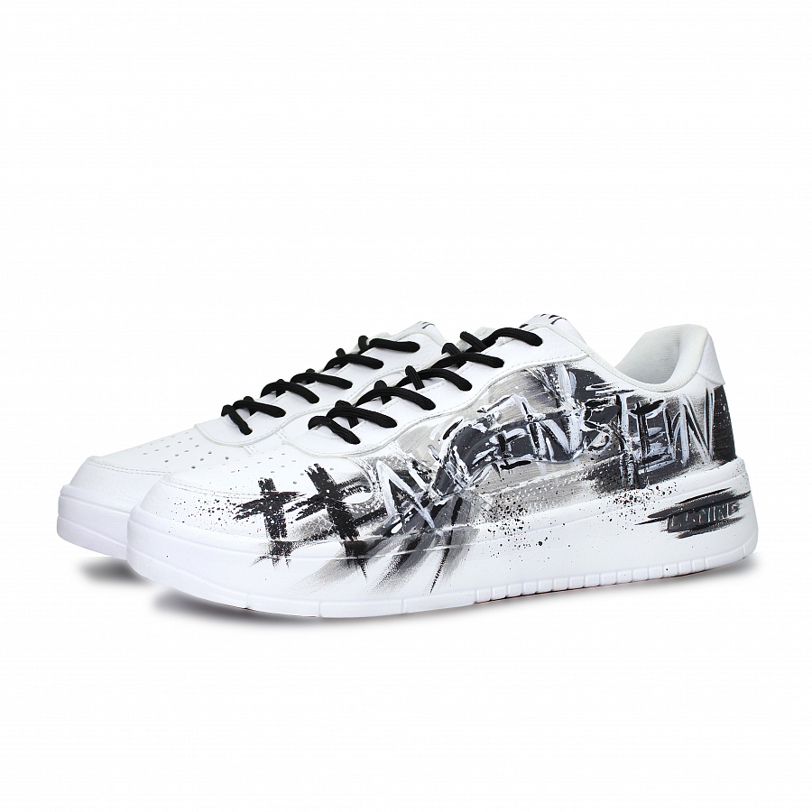 LiNing Pontoon Boats Abrasion Resistant, Lightweight, And Breathable Low Top Skateboard Shoes Unisex White Black Gray купить в интернет-магазине Yoocart с быстрой доставкой по России.