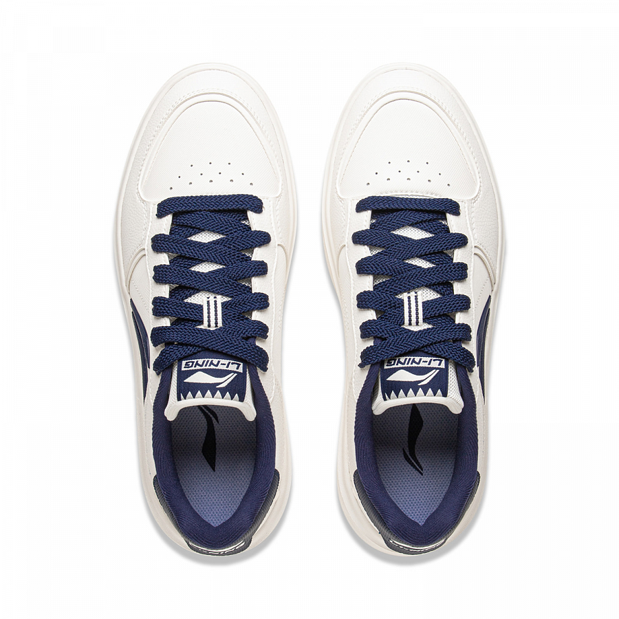 LiNing Slip Resistant Shock Absorbers With Abrasion Resistant Properties Low Top Skateboard Shoes Men's Mist White купить в интернет-магазине Yoocart с быстрой доставкой по России.