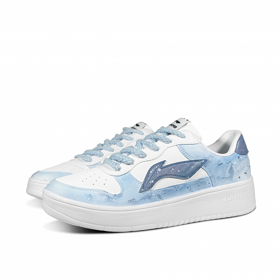 LiNing Pontoon Boats The Wanderings Of A Swordsman Low Top Skateboard Shoes Men's White Blue купить в интернет-магазине Yoocart с быстрой доставкой по России.