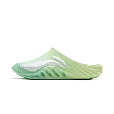 LiNing SOFT SLIPPER Slip Resistant Odor Resistant Cushioning Slide Slippers Unisex Yellow Green