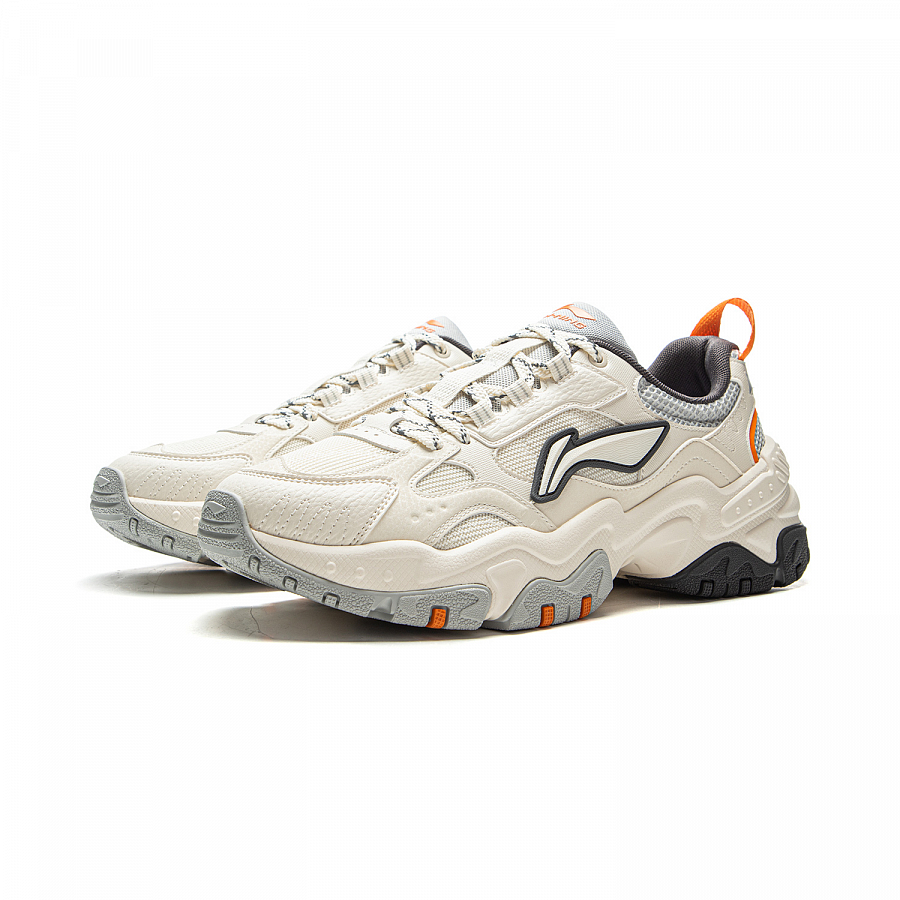 LiNing Brown Sugar Cushioning, Slip Resistant, Abrasion Resistant Support Low Top Casual Shoes Men's White Gray купить в интернет-магазине Yoocart с быстрой доставкой по России.