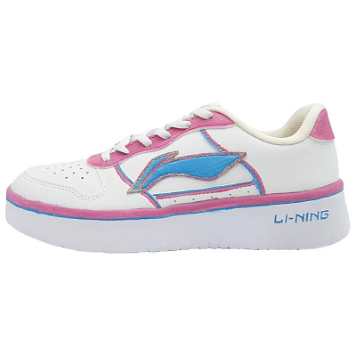 LiNing Pontoon Boats Slip Resistant Abrasion Resistant Low top Skateboard Shoes Women's White