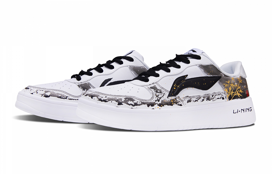 LiNing Pontoon Boats Cushioning Abrasion Resistant Support Low Top Skateboard Shoes Unisex Black купить в интернет-магазине Yoocart с быстрой доставкой по России.