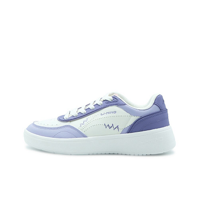 LiNing Su Anti Slip Wear Resistant Low Top Skateboard Shoes Women's Dark Violet