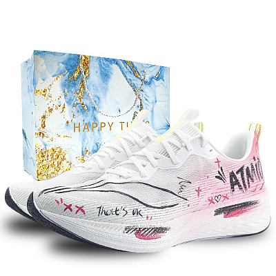 LiNing Red Hare 6 Pro Cushioning, Wear Resistant Low Top Casual Running Shoes Men's Pink