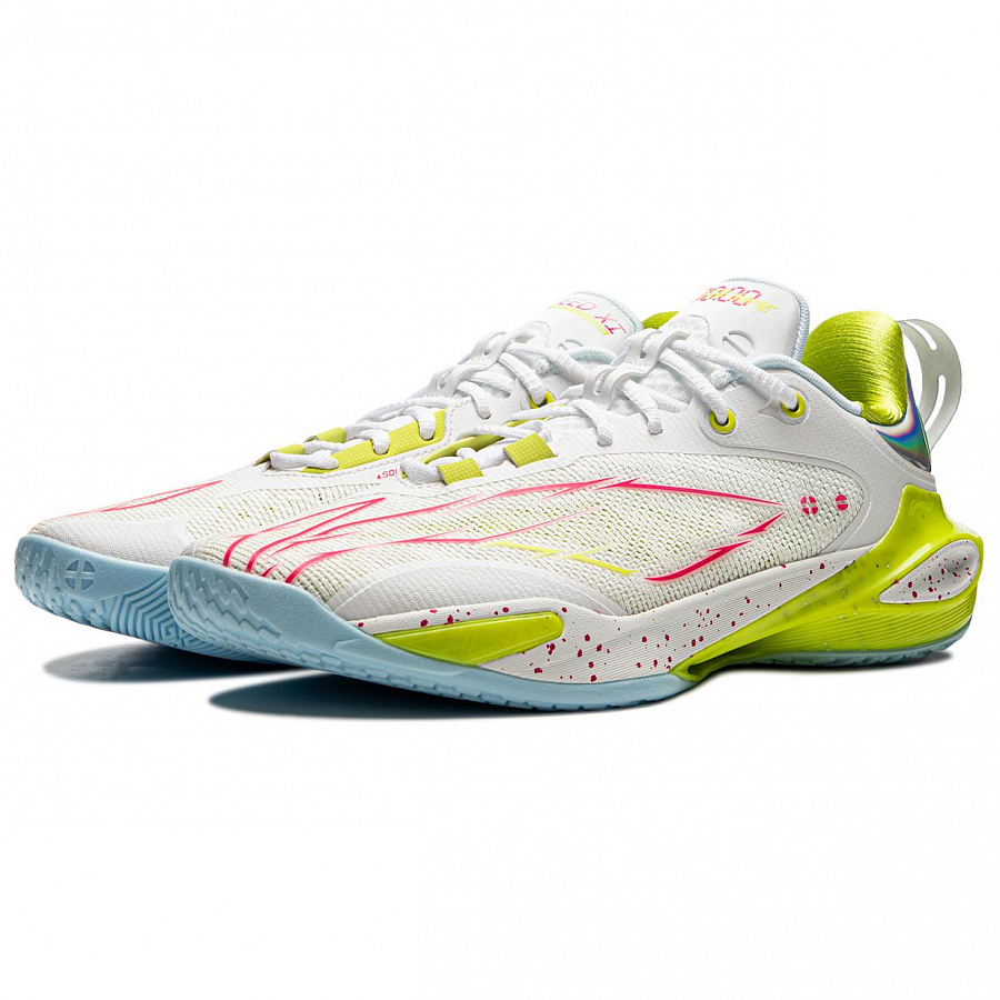 LiNing Flash Strike 11 Supportive And Elastic Low-Top Basketball Shoes Men's White Green Red купить в интернет-магазине Yoocart с быстрой доставкой по России.