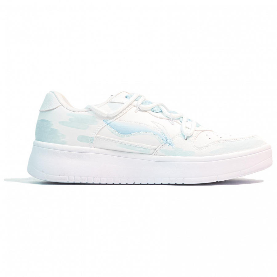 LiNing Pontoon Boats Anti Slip Wear Resistant Low Top Skateboard Shoes Women's White Blue купить в интернет-магазине Yoocart с быстрой доставкой по России.
