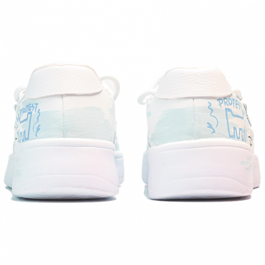 LiNing Pontoon Boats Anti Slip Wear Resistant Low Top Skateboard Shoes Women's White Blue купить в интернет-магазине Yoocart с быстрой доставкой по России.