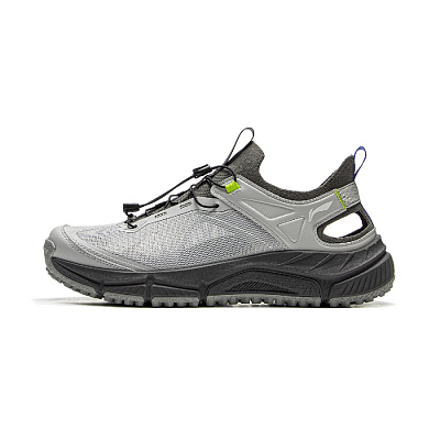 LiNing Yijie LITE Slip Resistant, Breathable, Abrasion Resistant, Anti Collision River Trekking Shoes Men's Calm Gray