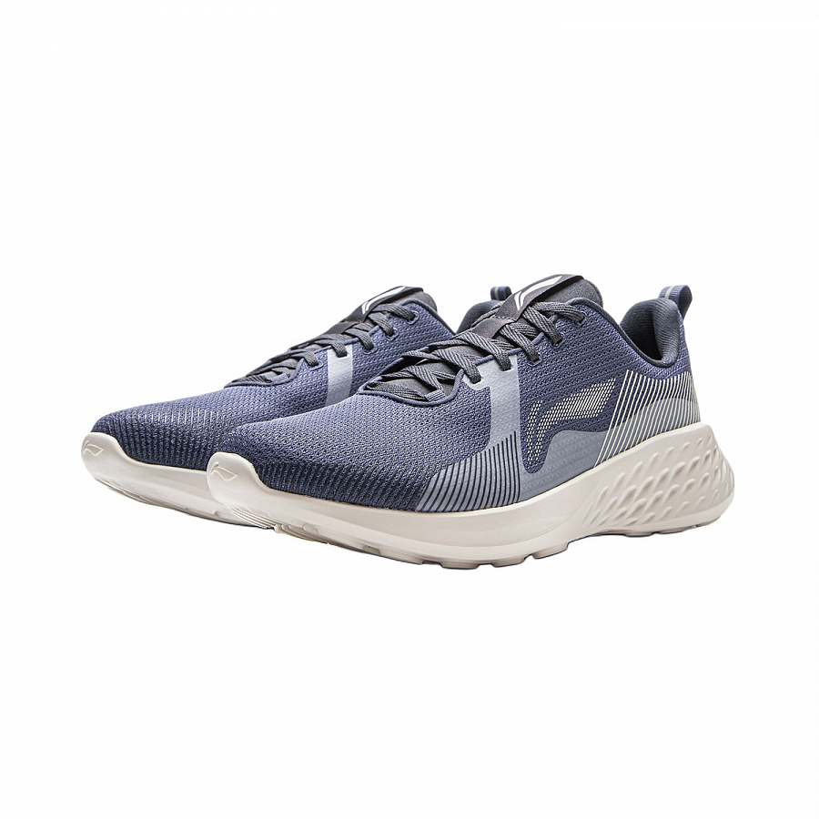 LiNing Qingyun Cushioning, Wear Resistant Low Top Casual Running Shoes Men's Gray Indigo Mist White купить в интернет-магазине Yoocart с быстрой доставкой по России.