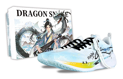 LiNing Wuyue Cushioning, Wear Resistant Low Top Casual Running Shoes Men's Blue White Yellow