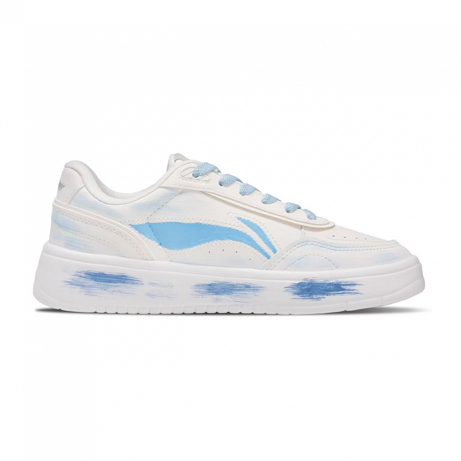 LiNing Su Waterproof And Quick Dry Low Top Skateboard Shoes Women's White Blue купить в интернет-магазине Yoocart с быстрой доставкой по России.