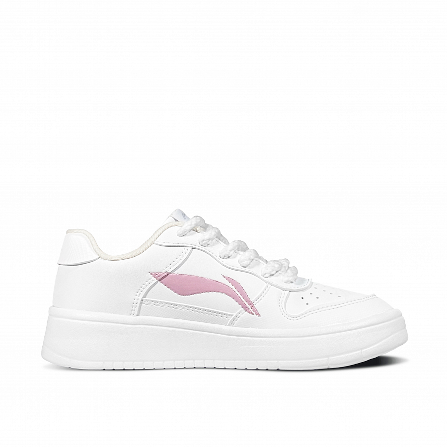 LiNing Pontoon Boats Slip Resistant, Abrasion Resistant, Breathable Low Top Skateboard Shoes Women's Pink White купить в интернет-магазине Yoocart с быстрой доставкой по России.