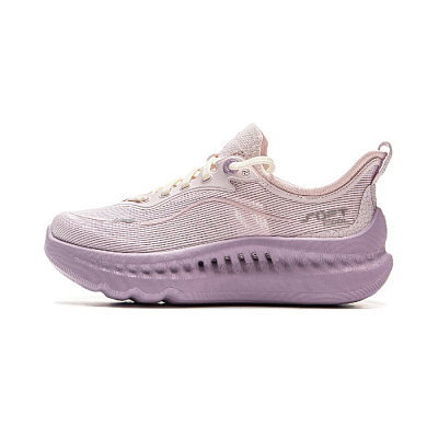 LiNing SOFT COOL 2 Cushioning And Breathable Low Top Casual Shoes Women's Plain Purple Pink