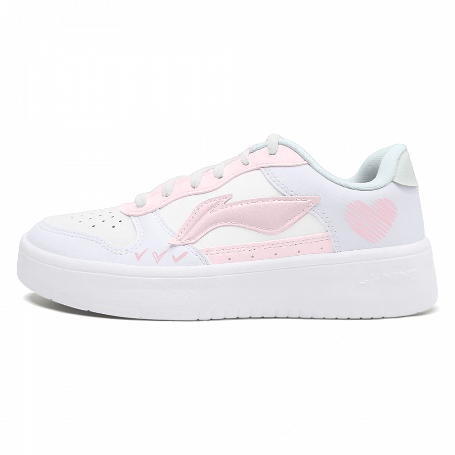 LiNing Pontoon Boats Slip Resistant, Abrasion Resistant, And Balanced Low Top Skateboard Shoes Women's Purple Pink купить в интернет-магазине Yoocart с быстрой доставкой по России.