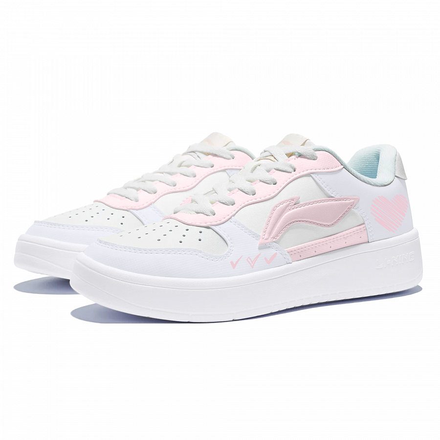 LiNing Pontoon Boats Slip Resistant, Abrasion Resistant, And Balanced Low Top Skateboard Shoes Women's Purple Pink купить в интернет-магазине Yoocart с быстрой доставкой по России.