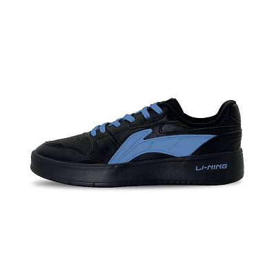 LiNing Acer Truncatum Anti Slip And Wear Resistant Breathable Low Top Skateboard Shoes Men's Blue Black