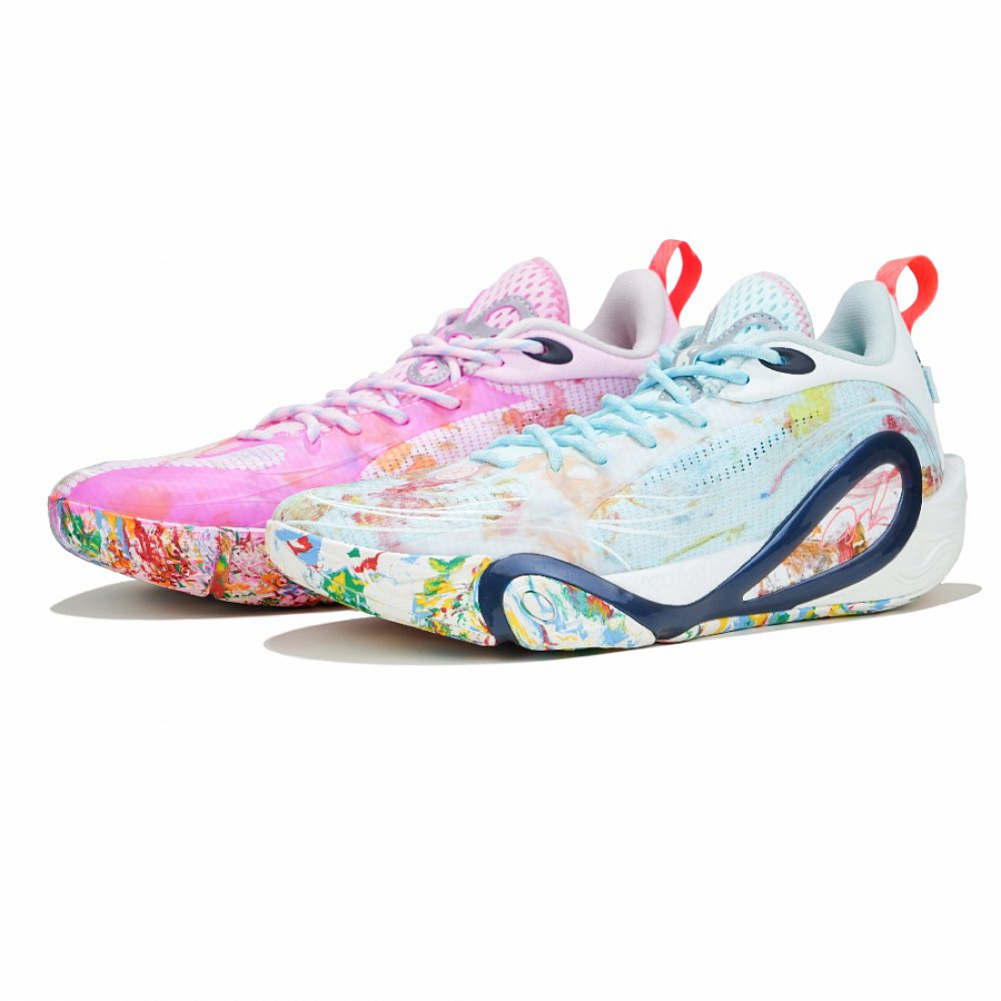 LINING DLO1 Basketball Shoes Men's Low top Blue Pink купить в интернет-магазине Yoocart с быстрой доставкой по России.