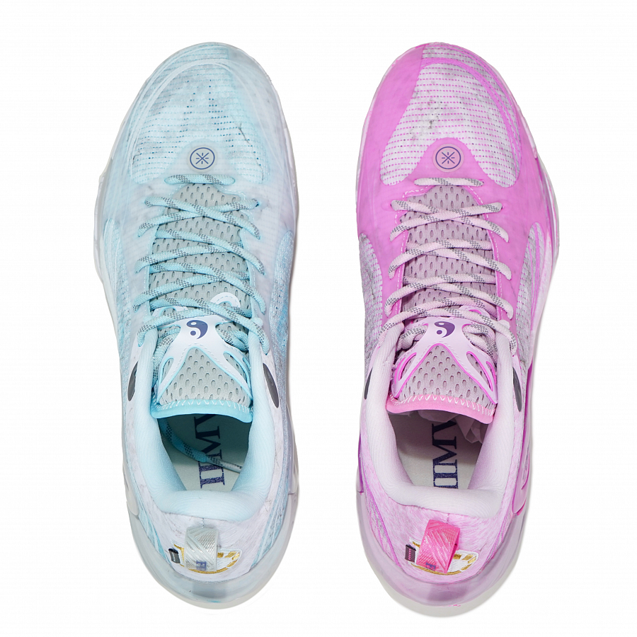 LiNing DLO1 Cushioning, Wear Resistant Low Top Basketball Shoes Men's Blue Pink купить в интернет-магазине Yoocart с быстрой доставкой по России.
