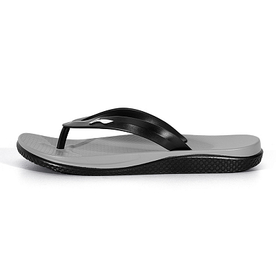 LiNing Slip Resistant Abrasion Resistant Flip Flops Men's Black Gray