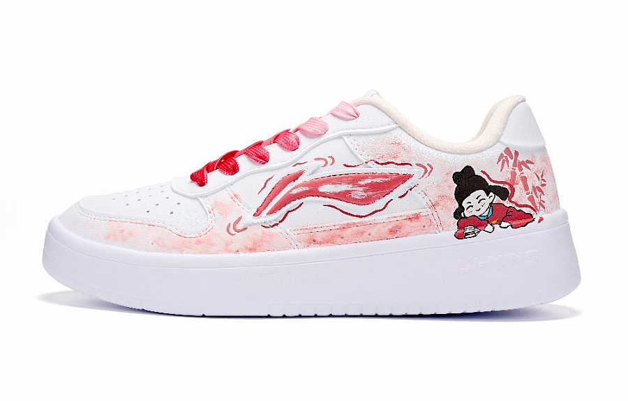 LiNing Pontoon Boats Abrasion Resistant Shock Absorbers Low Top Skateboard Shoes Women's Red купить в интернет-магазине Yoocart с быстрой доставкой по России.