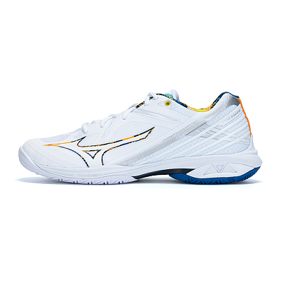 Mizuno WAVE CLAW 3 Cushioning, Wear Resistant Low Top Badminton Shoes Unisex Freedom White