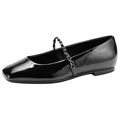 Ecco Dance Joy Collection Flat Mary Jane Shoes 1cm Women's Black 234333