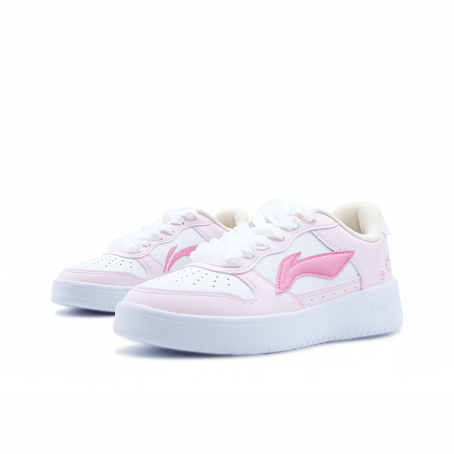LiNing Pontoon Boats Anti-Slip Wear-Resistant Low-Top Skateboard Shoes Women's Pink купить в интернет-магазине Yoocart с быстрой доставкой по России.