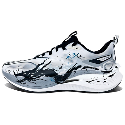LiNing Red Hare 7 Pro Cushioning, Slip Resistant, Breathable, Lightweight Low Top Running Shoes Unisex Black White