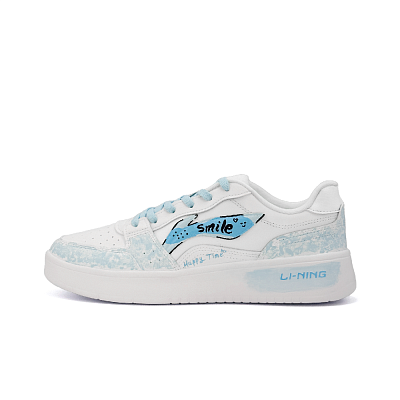 LiNing Acer Truncatum Anti Slip And Wear Resistant Height Increasing Low Top Skateboard Shoes Men's White