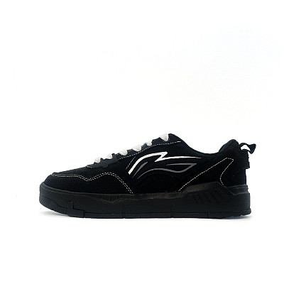LiNing Yuan Chu Anti Slip Wear Resistant Low Top Skateboard Shoes Men's Black