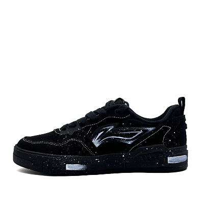 LiNing Yuan Chu Anti Slip Wear Resistant Low Top Skateboard Shoes Men's Black