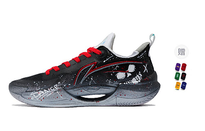 LiNing Super Light V2 Shock Absorbers Slip Resistant Abrasion Resistant Low top Basketball Shoes Men's Black