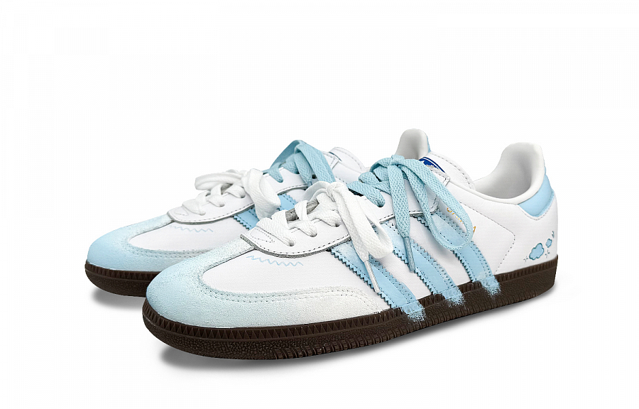Adidas Originals SAMBA OG Low Top Skateboard Shoes Unisex Blue White купить в интернет-магазине Yoocart с быстрой доставкой по России.
