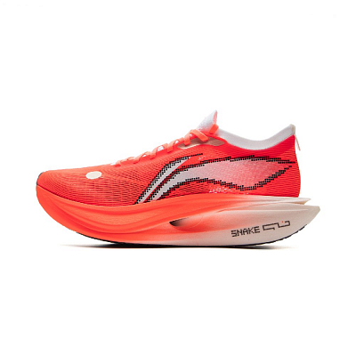 LiNing Flyco 5 ELITE Cushioned Slip-Resistant Rebound Low-Top Carbon Plate Running Shoes Unisex Red