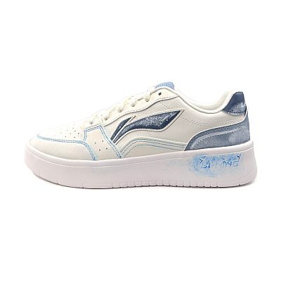 LiNing Acer Truncatum Lightweight And Breathable Low Top Skateboard Shoes Men's Light Blue
