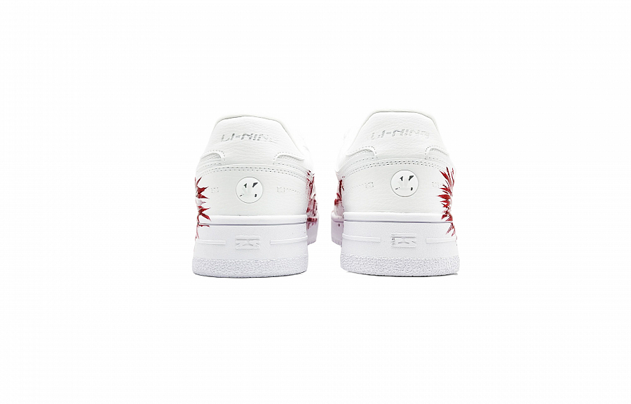 LiNing Tianji Abrasion Resistant Shock Absorbers Low Top Skateboard Shoes Unisex White Red купить в интернет-магазине Yoocart с быстрой доставкой по России.