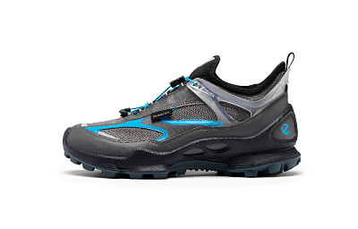 Ecco Biom C Trail Low Top Outdoor Shoes Men's Magnet Gray/Iron Gray/Dark Blue 803384