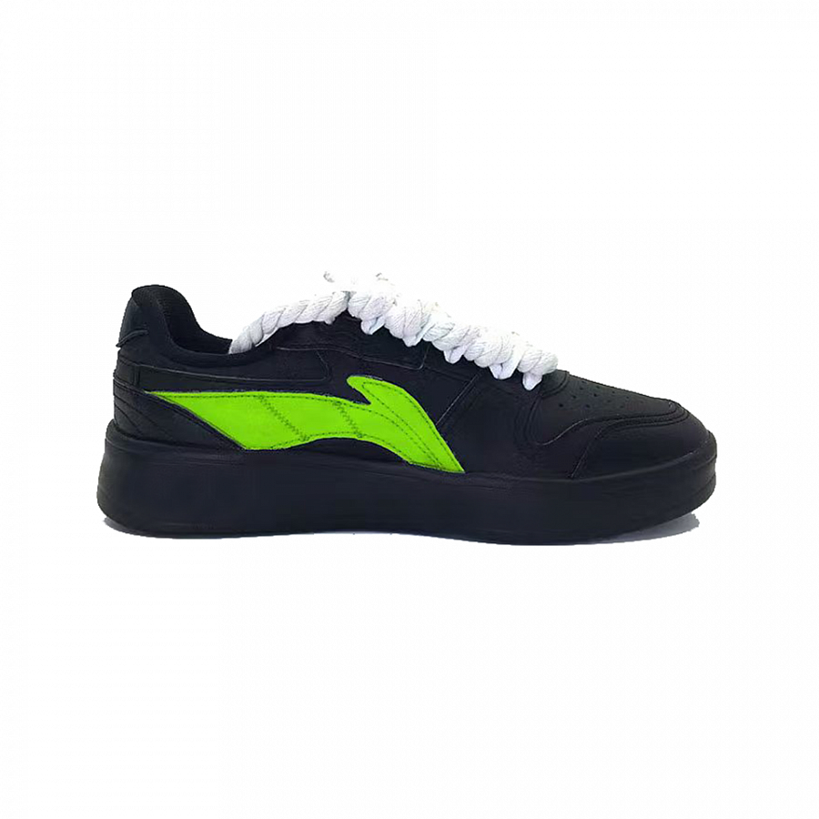 LiNing Slip-Resistant Cushioning Wear-Resistant Low-Top Skateboard Shoes Men's Neon Green купить в интернет-магазине Yoocart с быстрой доставкой по России.