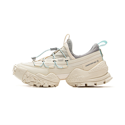 LiNing CF Tracing, Forest Environment Low Top Hiking Shoes Women's Beige Gray