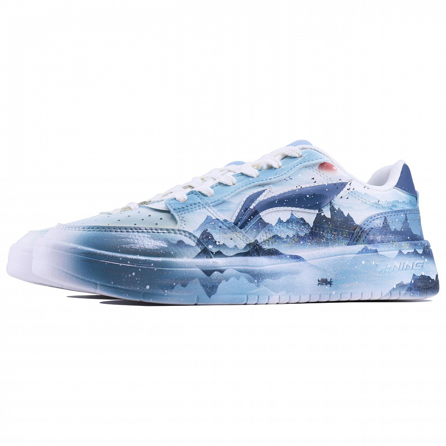LiNing Acer Truncatum Slip-Resistant Cushioning Abrasion-Resistant Low-Top Skateboard Shoes Men's Peacock Blue купить в интернет-магазине Yoocart с быстрой доставкой по России.