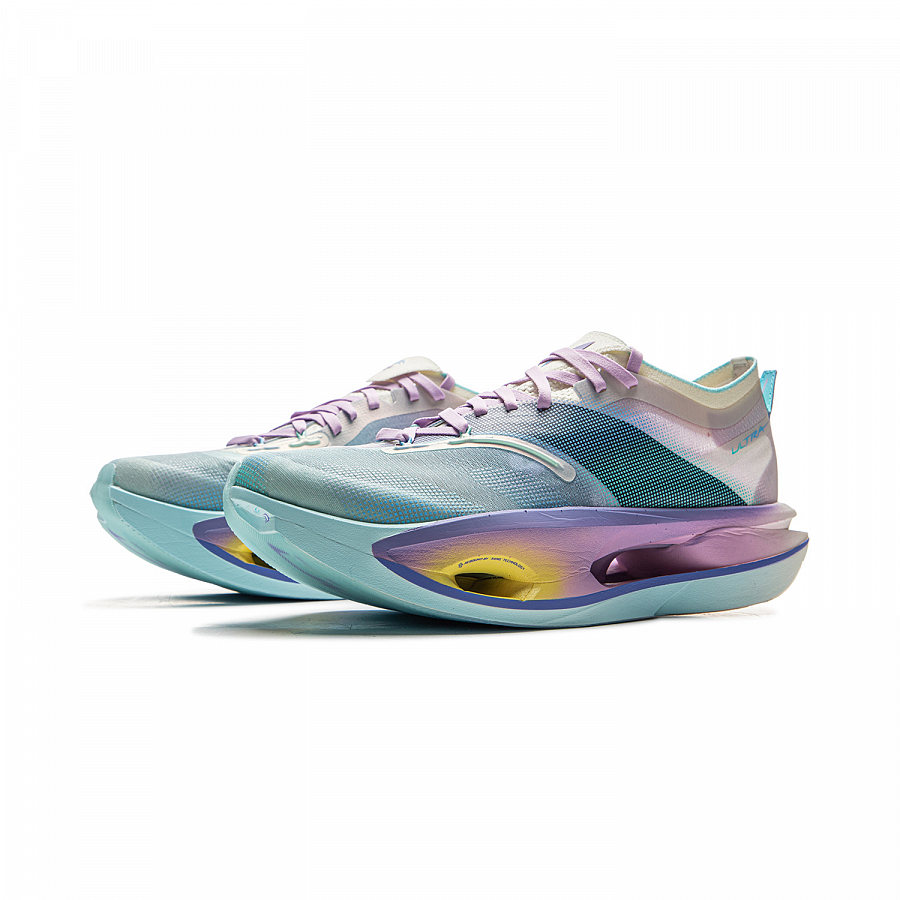 LiNing Feidian 5 ULTRA Cushioning, Slip Resistant, Rebound Low Top Running Shoes Unisex Blue Purple купить в интернет-магазине Yoocart с быстрой доставкой по России.