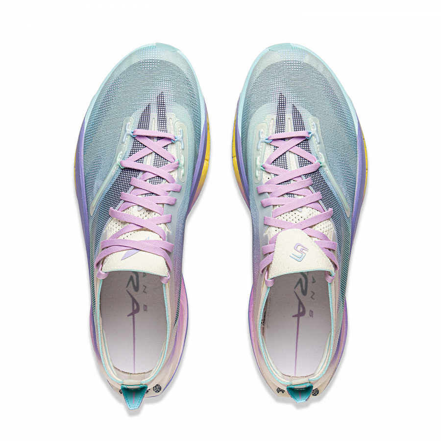 LiNing Feidian 5 ULTRA Cushioning, Slip Resistant, Rebound Low Top Running Shoes Unisex Blue Purple купить в интернет-магазине Yoocart с быстрой доставкой по России.