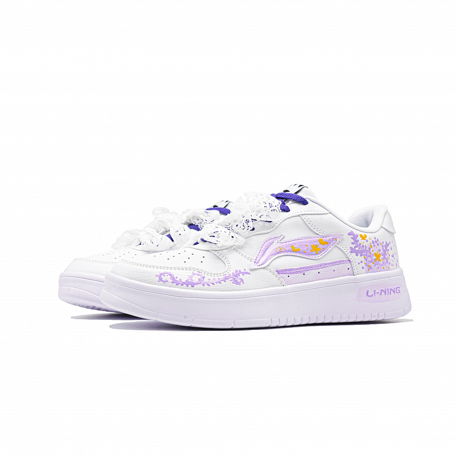 LiNing Pontoon Boats Cushioning, Wear Resistant Low Top Skateboard Shoes Unisex Purple купить в интернет-магазине Yoocart с быстрой доставкой по России.