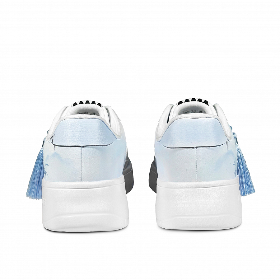 LiNing Pontoon Boats Slip Resistant, Abrasion Resistant, Breathable Low Top Skateboard Shoes Men's White Blue купить в интернет-магазине Yoocart с быстрой доставкой по России.