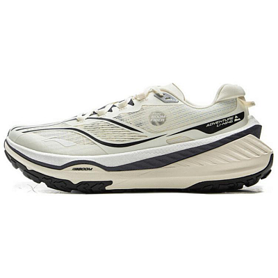 LiNing Di Lu V2 Slip-Resistant Coverage Wear-Resistant Low-Top Trail Running Running Shoes Men's White Black
