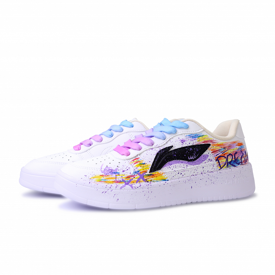 LiNing Pontoon Boats Abrasion Resistant, Lightweight, And Breathable Low Top Skateboard Shoes Unisex White Purple Black купить в интернет-магазине Yoocart с быстрой доставкой по России.