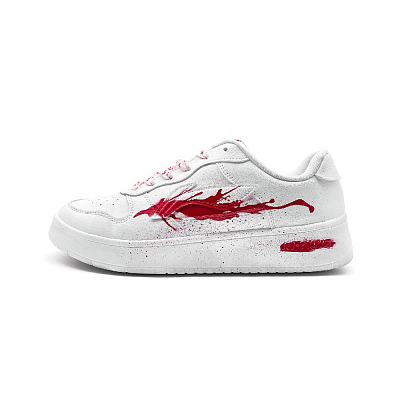 LiNing Pontoon Boats Anti Slip Wear Resistant Low Top Skateboard Shoes Unisex White